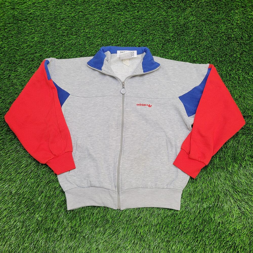 Vintage ADIDAS Cropped Track Jacket Womens M/L 20x22 Boxy